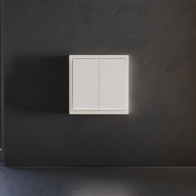 Клавиши для выключателя/переключателя двухклавишного с подсветкой S70 (хлопок) / Voltum VLS000413