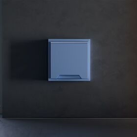 Накладка для розетки с заземлением, защитными шторками и крышкой S70 (деним) / Voltum VLS000815