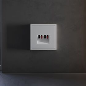 Накладка для розетки акустической 4-местной S70 (серый) / Voltum VLS001516