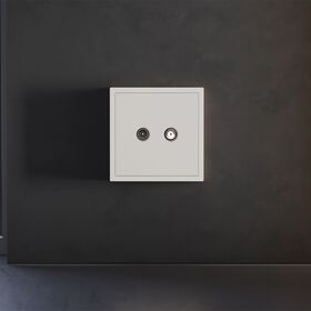 Накладка для розетки телевизионной оконечной TV+SAT S70 (хлопок) / Voltum VLS001613