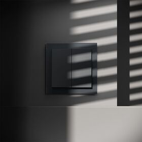 Перекрестный переключатель двухклавишный S70 (графит) / Voltum VLS020507