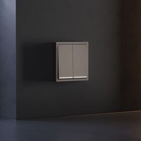 Клавиши для выключателя/переключателя двухклавишного с подсветкой S70 (капучино) / Voltum VLS000414