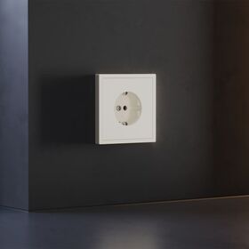 Накладка для розетки с заземлением S70 (хлопок) / Voltum VLS000613