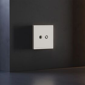 Накладка для розетки телевизионной оконечной TV+SAT S70 (хлопок) / Voltum VLS001613