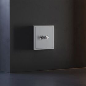 Накладка для розетки телевизионной оконечной TV+SAT S70 (серый) / Voltum VLS001616