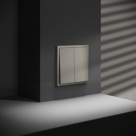 Перекрестный переключатель двухклавишный S70 (шелк) / Voltum VLS020504