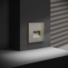 Розетка телевизионная TV+RJ45 кат. 6 S70 (шелк) / Voltum VLS060704