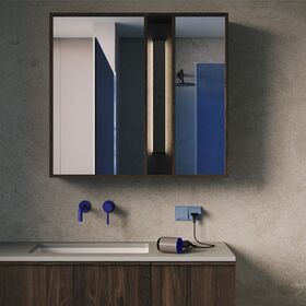 Накладка для розетки с заземлением, защитными шторками и крышкой S70 (деним) / Voltum VLS000815