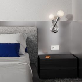 Накладка для розетки с заземлением и защитными шторками, с USB A+C S70 (хлопок) / Voltum VLS001013