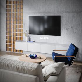 Розетка телевизионная TV+RJ45 кат. 6 S70 (белый матовый) / Voltum VLS060702