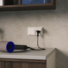 Накладка для розетки с заземлением, защитными шторками и крышкой S70 (хлопок) / Voltum VLS000813