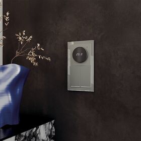 Выключатель двухклавишный с подсветкой S70 (титан) / Voltum VLS020206