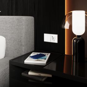 Перекрестный переключатель двухклавишный S70 (белый глянцевый) / Voltum VLS020501