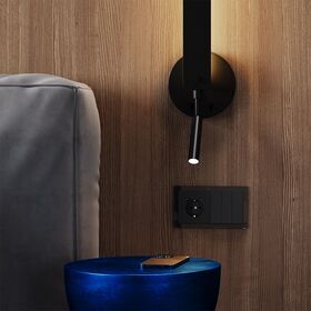 Выключатель трехклавишный S70 (черный матовый) / Voltum VLS030108