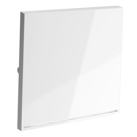 Клавиша для выключателя/переключателя одноклавишного с подсветкой S70 (белый глянцевый) / Voltum VLS000201