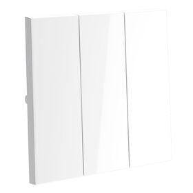 Клавиши для выключателя/переключателя трехклавишного S70 (белый глянцевый) / Voltum VLS000501