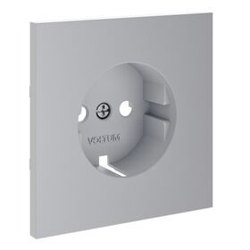 Накладка для розетки с заземлением S70 (серый) / Voltum VLS000616