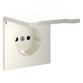 Накладка для розетки с заземлением, защитными шторками и крышкой S70 (хлопок) / Voltum VLS000813