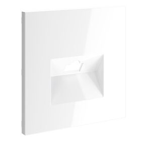 Накладка для розетки компьютерной RJ45 кат.6 S70 (белый глянцевый) / Voltum VLS001301