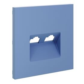 Накладка для розетки компьютерной двойной RJ45+RJ45 кат.6 S70 (деним) / Voltum VLS001415