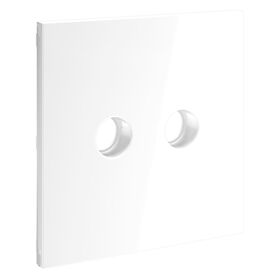 Накладка для розетки телевизионной оконечной TV+SAT S70 (белый глянцевый) / Voltum VLS001601
