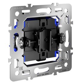 Механизм выключателя одноклавишного 10А, S70 / Voltum VLS0101M