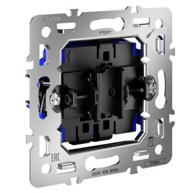 Механизм проходного переключателя одноклавишного 10А, S70 / Voltum VLS0103M