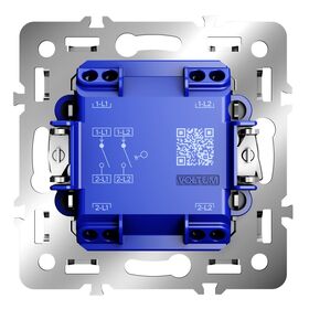 Механизм выключателя двухклавишного 10А, S70 / Voltum VLS0201M
