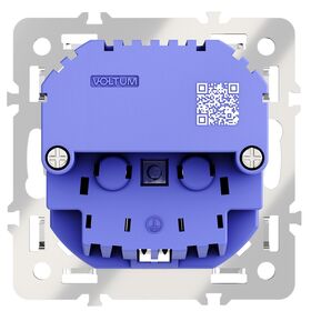 Механизм розетки с заземлением и защитными шторками с USB A+C, S70 / Voltum VLS0405M