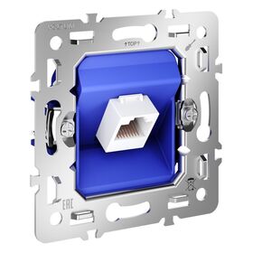 Механизм розетки компьютерной RJ45 кат.6, S70 / Voltum VLS0601M