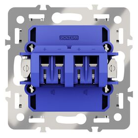 Механизм розетки акустической 4-местной, S70 / Voltum VLS0603M