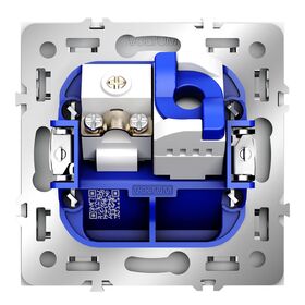 Розетка телевизионная TV+RJ45 кат. 6 S70 (белый матовый) / Voltum VLS060702