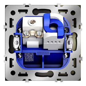 Розетка телевизионная TV+RJ45 кат. 6 S70 (шелк) / Voltum VLS060704