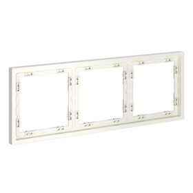 Рамка пластиковая на 3 пост S70 (хлопок) / Voltum VLS100313