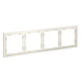 Рамка пластиковая на 4 пост S70 (хлопок) / Voltum VLS100413