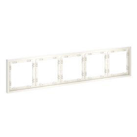 Рамка пластиковая на 5 пост S70 (хлопок) / Voltum VLS100513