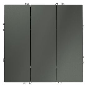 Выключатель трехклавишный S70 (титан) / Voltum VLS030106