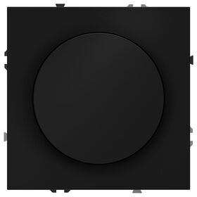 Светорегулятор поворотно-нажимной 600 Вт S70 (черный матовый) / Voltum VLS070308