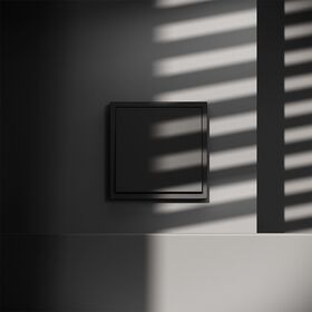 Перекрестный переключатель одноклавишный S70 (черный матовый) / Voltum VLS010508