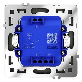 Проходной переключатель одноклавишный S70 (черный матовый) / Voltum VLS010308