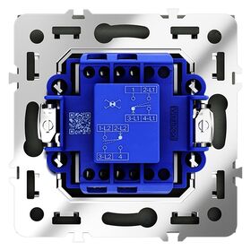 Перекрестный переключатель одноклавишный S70 (черный матовый) / Voltum VLS010508