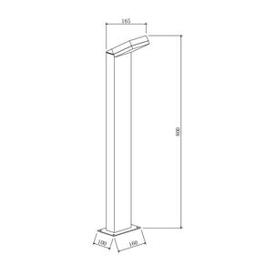 Ландшафтный светильник Maytoni Paso O595FL-L12B3K