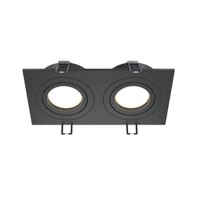 Встраиваемый светильник Atom GU10 2x10Вт / Maytoni DL024-2-02B