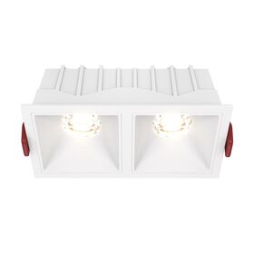 Встраиваемый светильник Alfa LED 3000K 2x10Вт 36° / Maytoni DL043-02-10W3K-SQ-W