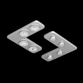 Соединитель угловой для профилей натяжного потолка, 2шт / Maytoni TRA034CL-SC-42S