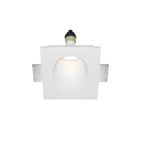 Встраиваемый светильник Gyps Modern GU10 10Вт / Maytoni DL001-WW-01-W