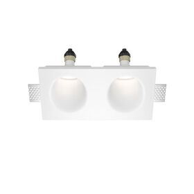 Встраиваемый светильник Gyps Modern GU10 2x10Вт / Maytoni DL002-WW-02-W
