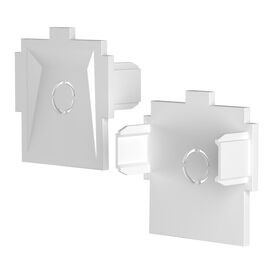 Комплект заглушек к встраиваемому шинопроводу Radity 2шт / Maytoni TRA084EC-12W