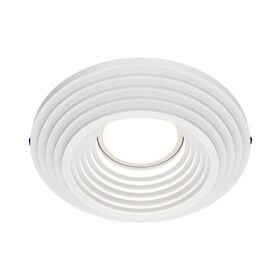 Встраиваемый светильник Gyps Modern GU10 10Вт / Maytoni DL004-1-01-W-1