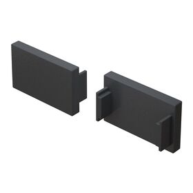 Заглушка для накладного шинопровода, 2 шт. Basity, черный / Maytoni TRA172EC-11B